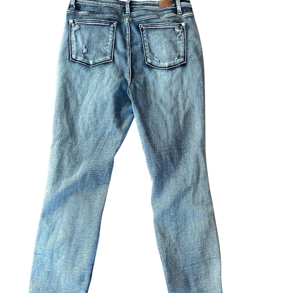 Judy Blue Andrea Boyfriend Fit High Rise Destroyed Distressed Ankle Jeans 15/32 - Picture 2 of 6